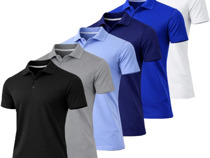 Men's Moisture-Wicking Soccer Polo Shirt
