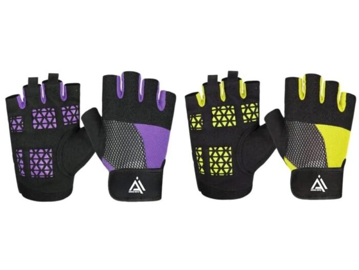 High-Grip Honeycomb Pattern Half-Finger Gloves