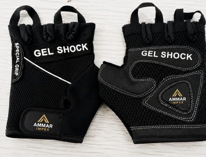 Gel Shock Mesh Breathable Half-Finger Gloves