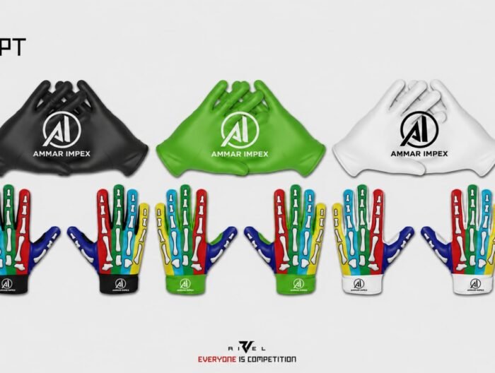 Skeleton Print 7v7 Football Receiver Gloves