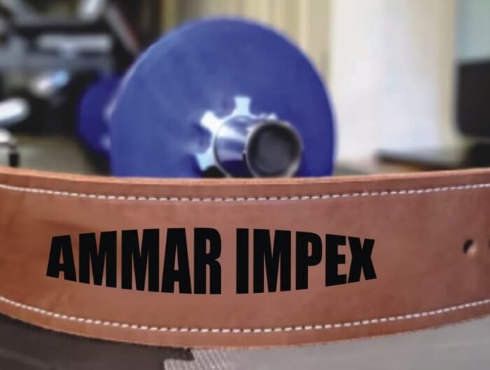 Classic Tan Leather Powerlifting Weight Belt